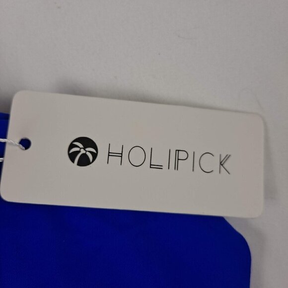 Holipick Size Small Cobalt Blue Bikini CutOut on Bottoms Ties on Bikini Top NWT - Picture 13 of 15